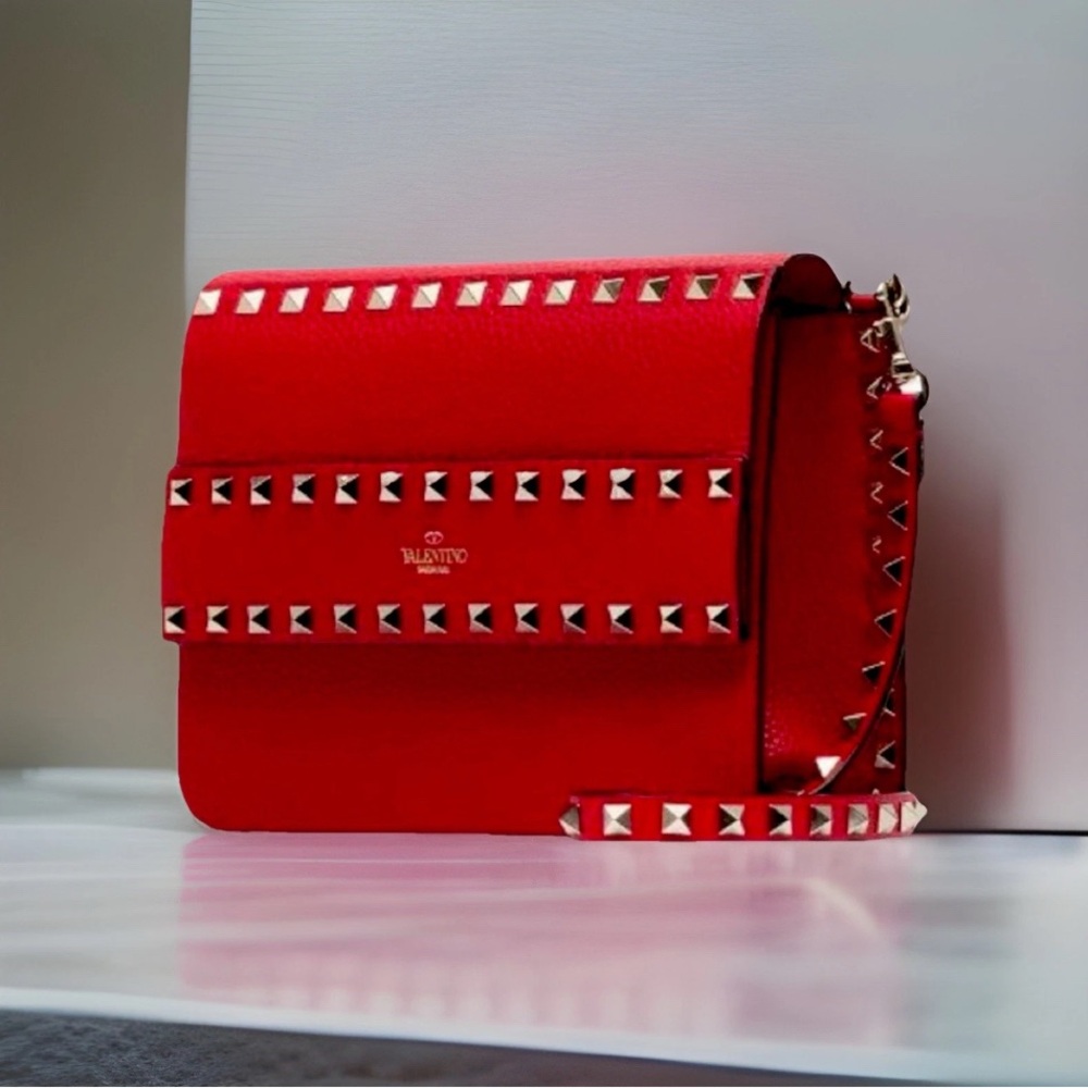 Valentino Garavani’s Red Rockstud LIMITED EDITION Crossbody Bag Pony